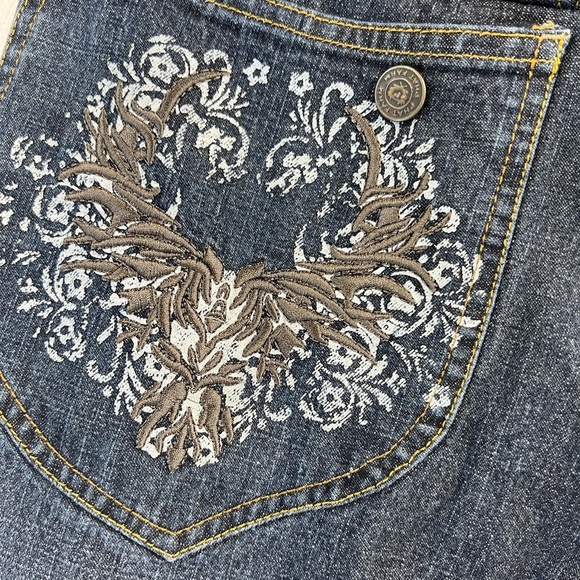 Vintage Phat Farm Jeans 34 x 32 Slim Embroidered Pocket. Y2K - Picture 9 of 15